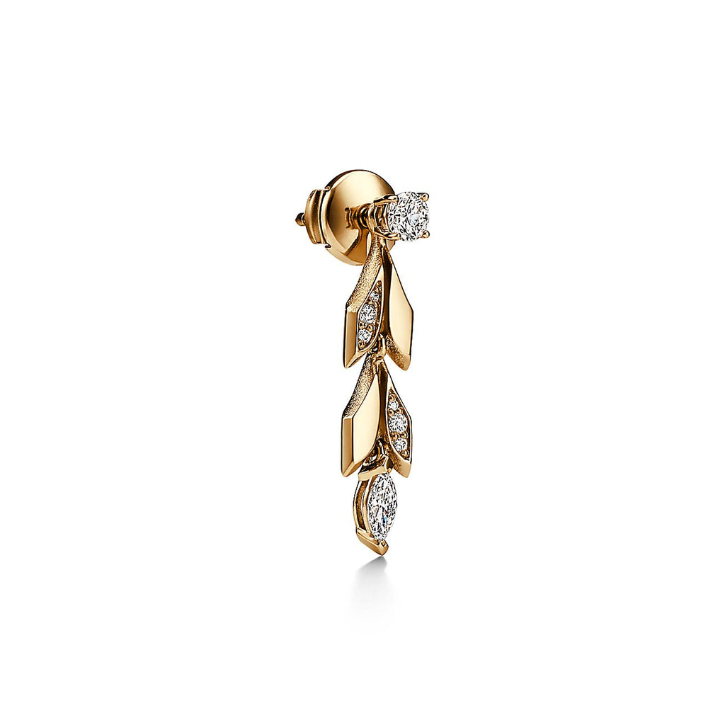 Tiffany Victoria Vine Convertible Drop Earrings - 18K Gold