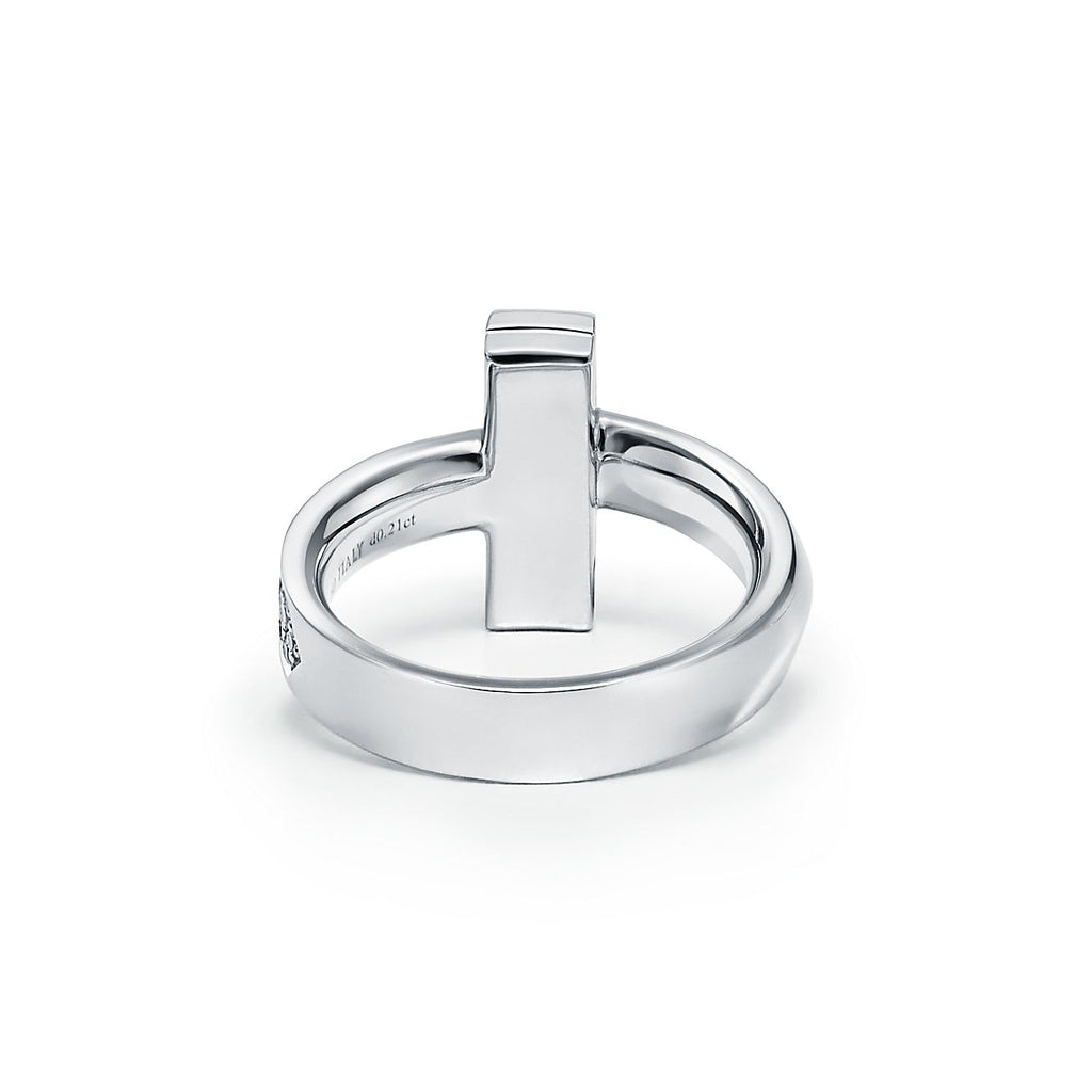 Tiffany Narrow Pave Ring - 18K White Gold