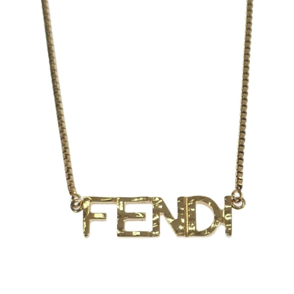 Fendi Script Necklace - 18K Gold
