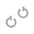 Tiffany T1 Open Hoop Earrings - 18K White Gold