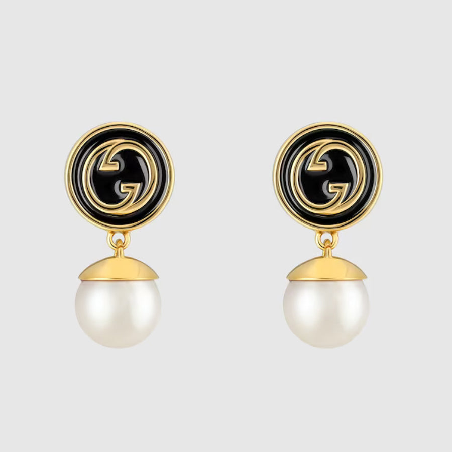 Gucci Double G Blondie Pendant Earrings - 18K Yellow Gold