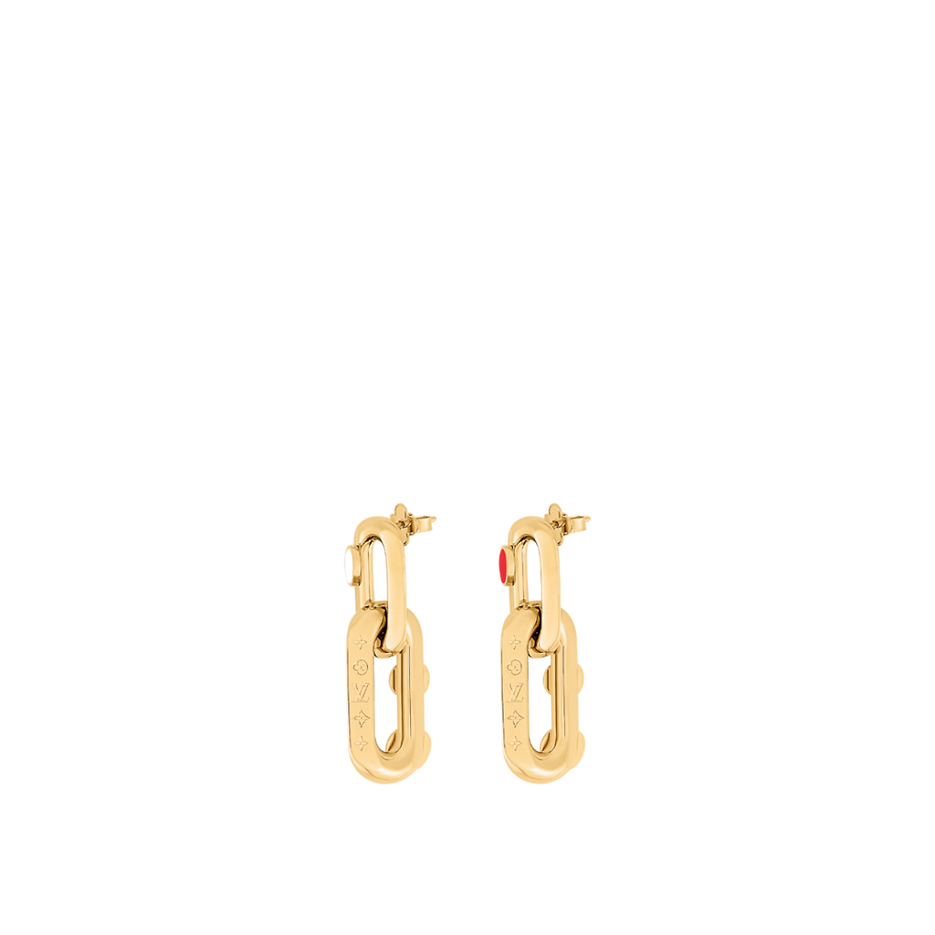 Louis Vuitton x YK LV Edge Painted Dots Earrings - 18K Yellow Gold