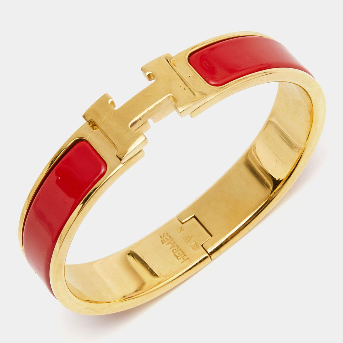 Hermes Clic H Red Bracelet