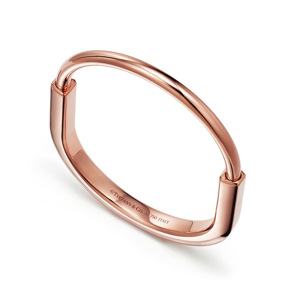 Tiffany Lock Bangle Bracelet - 18K Gold