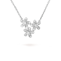 Three Flowers Socrate Necklace - 18K Gold