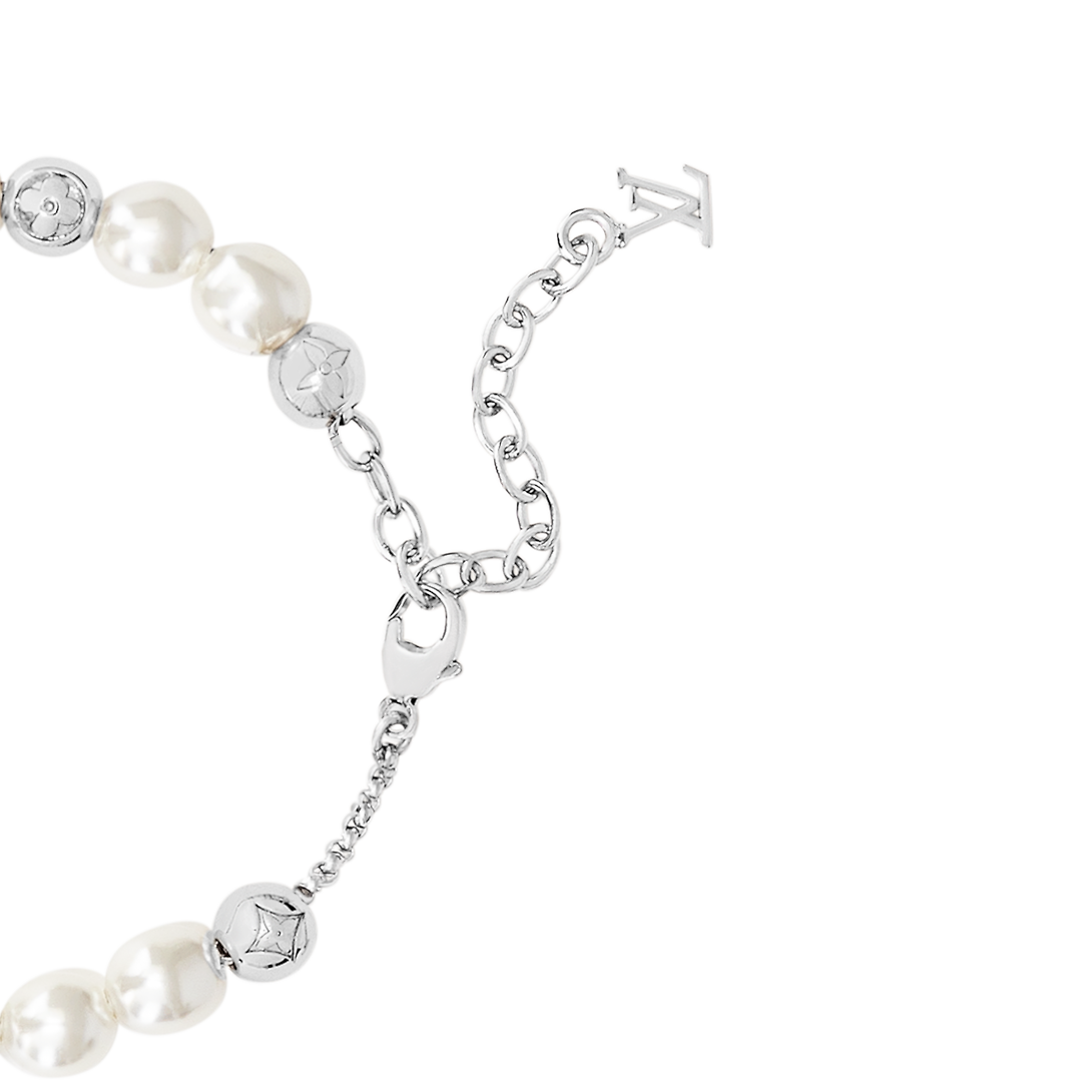 Louis Vuitton Monogram White Pearl Bracelet