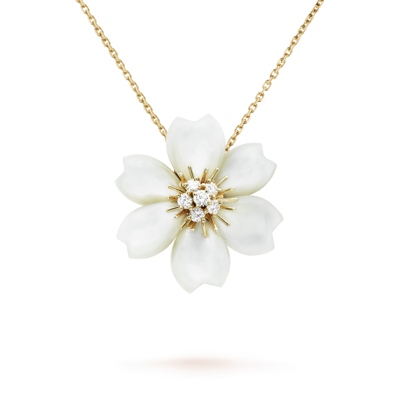 Rose de Noel Necklace - 18K Gold