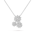Three Flowers Lotus Necklace - 18K Gold