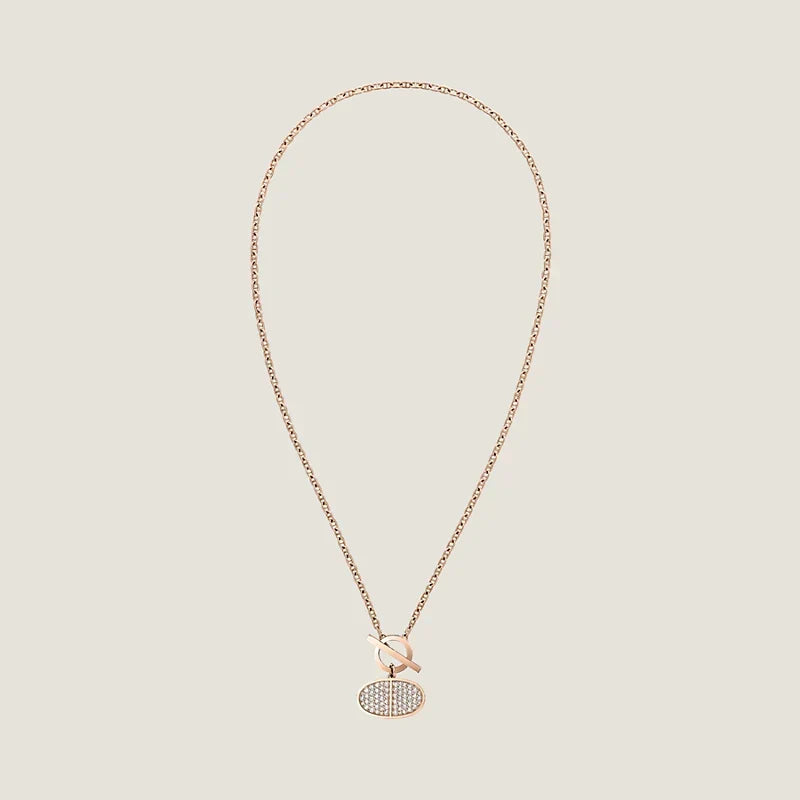 Hermes Chaine D'ancre Contour Pendant Necklace