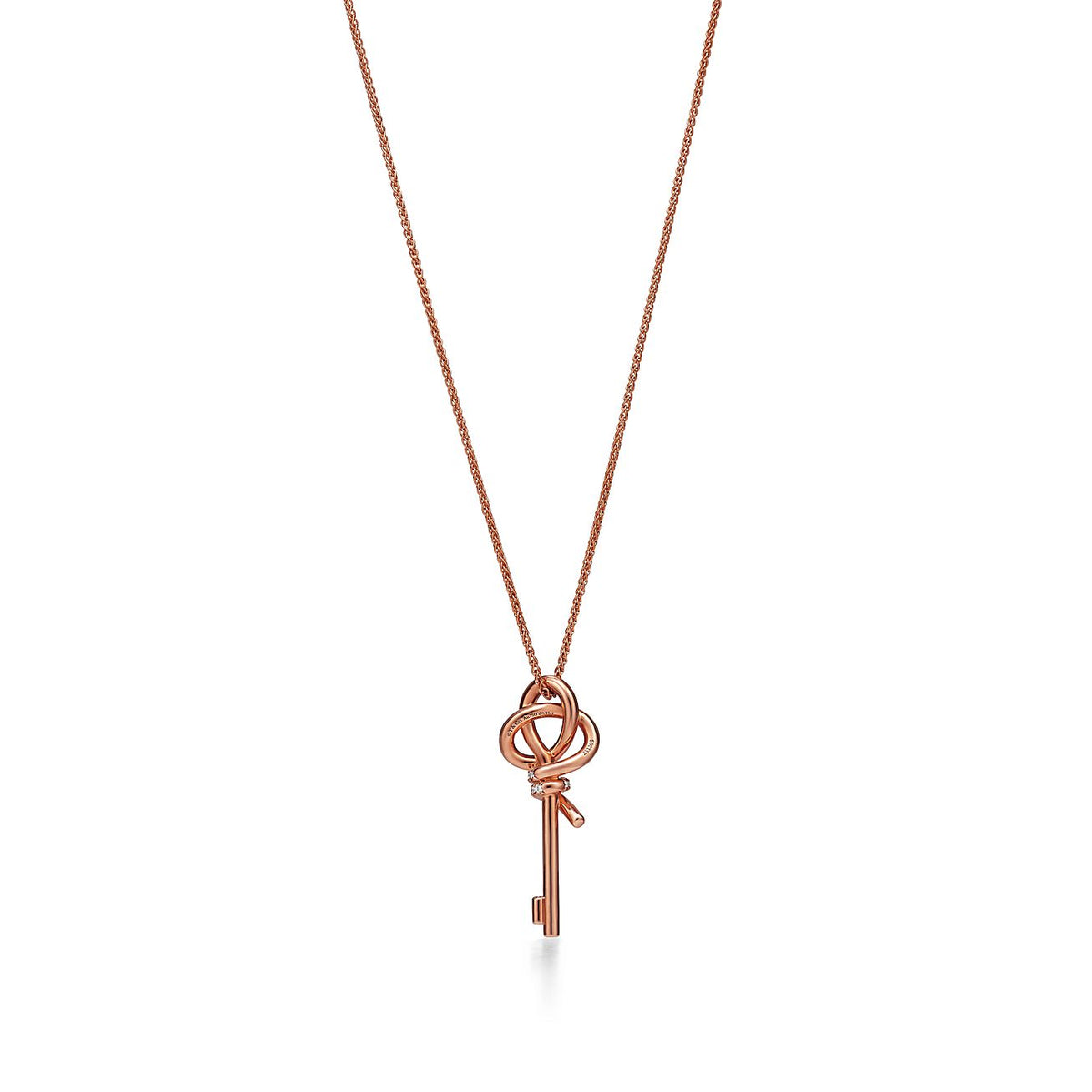 Tiffany Keys Woven Diamonds Medium Necklace