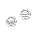 Return to Tiffany Circle Stud Earrings - 18K White Gold