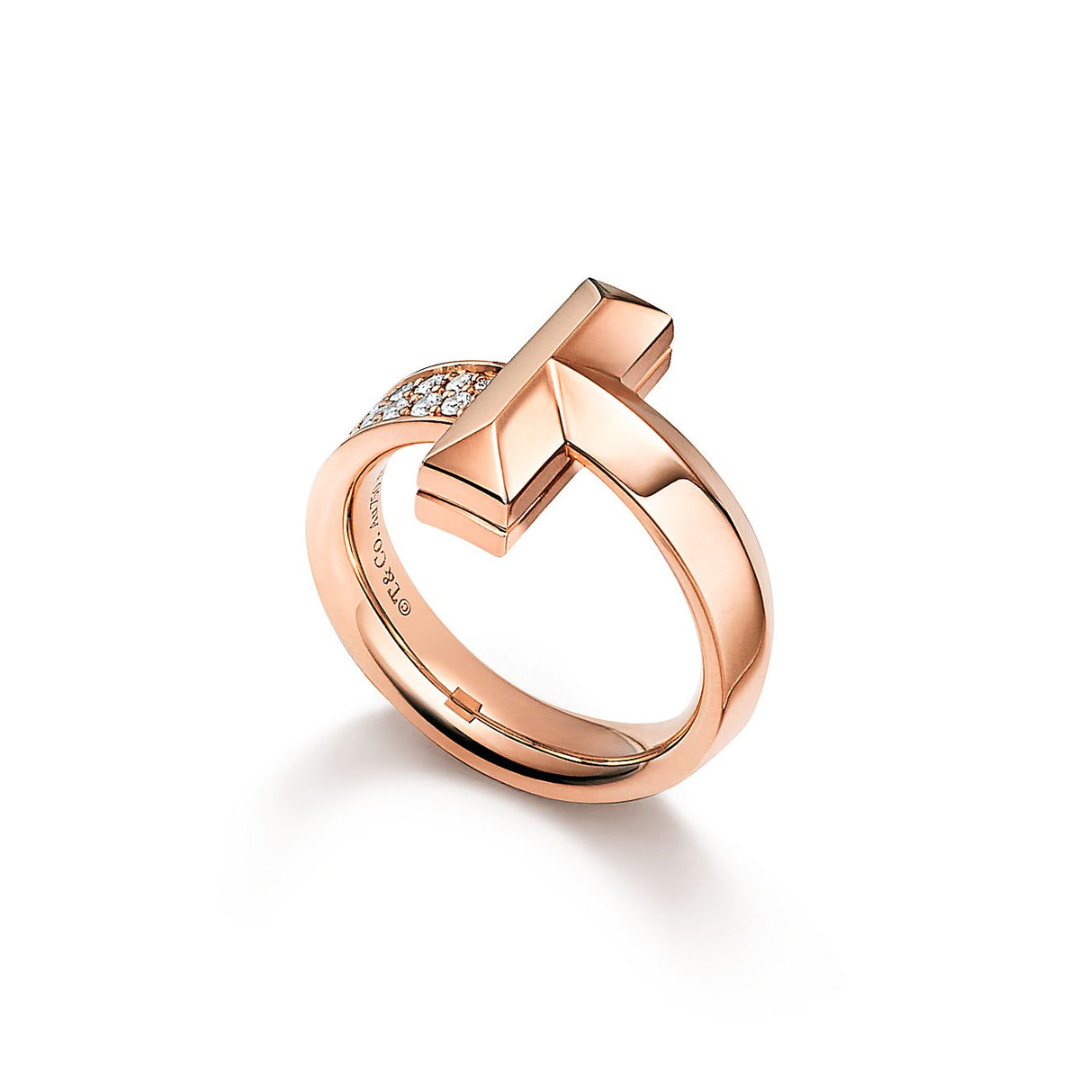 Tiffany T1 Moissanite Ring - 4.5 mm Width - 18K Gold