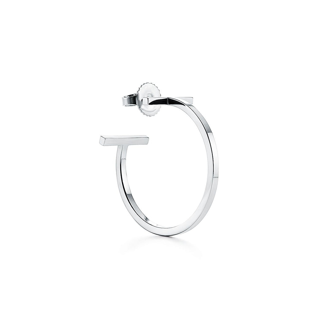 Tiffany Hoop Earrings - 18K White Gold