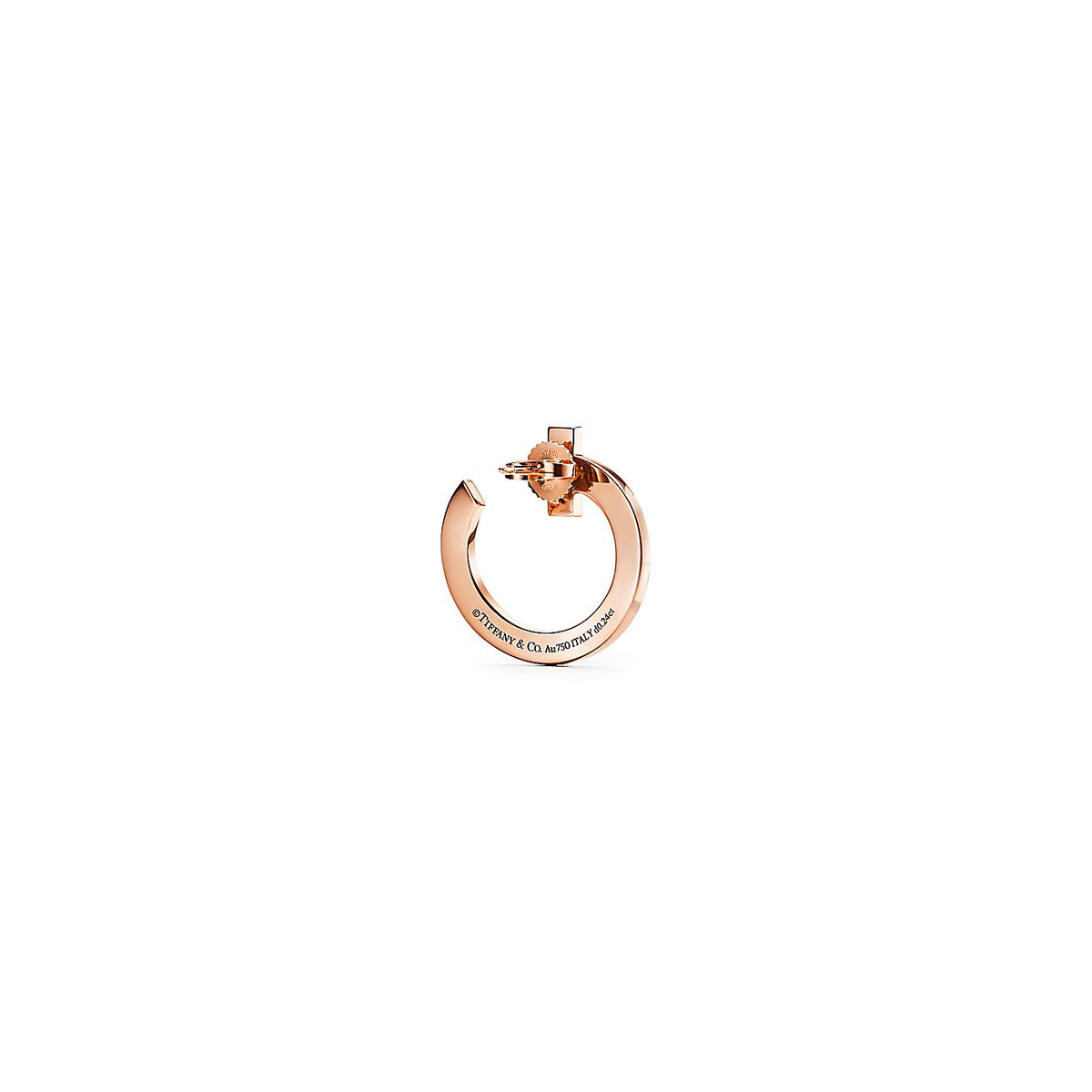 Tiffany T1 Open Hoop Earrings - 18K Rose Gold