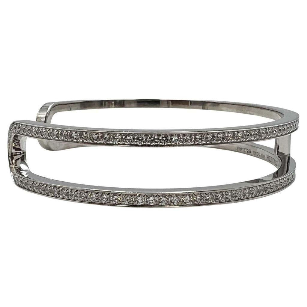 Hermes Ever Chain d'Ancre Cuff Diamond Bracelet - 18K Gold