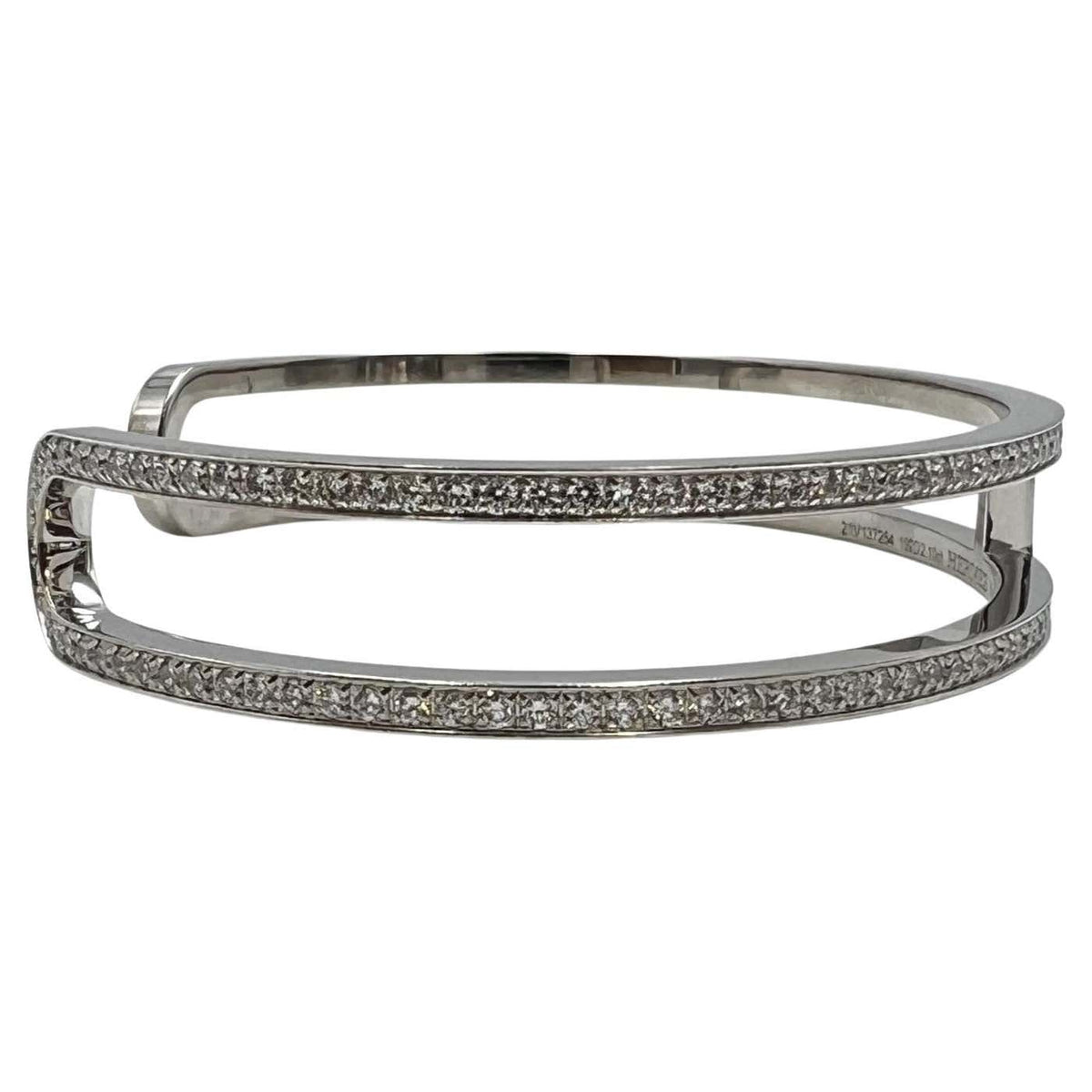 Hermes Ever Chain d'Ancre Cuff Diamond Bracelet - 18K Gold