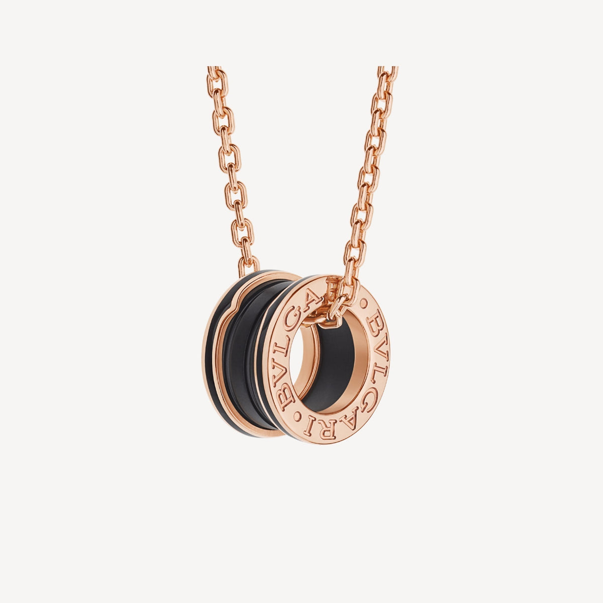 B.zero1 Black Ceramic Necklace - 18K Gold