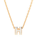 Hermes Mini Pop White Necklace