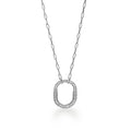 Tiffany Lock Pendant Pave Moissanite Necklace