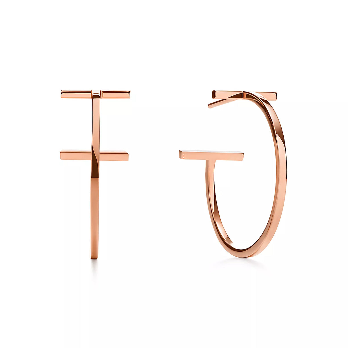 Tiffany Hoop Earrings - 18K Rose Gold