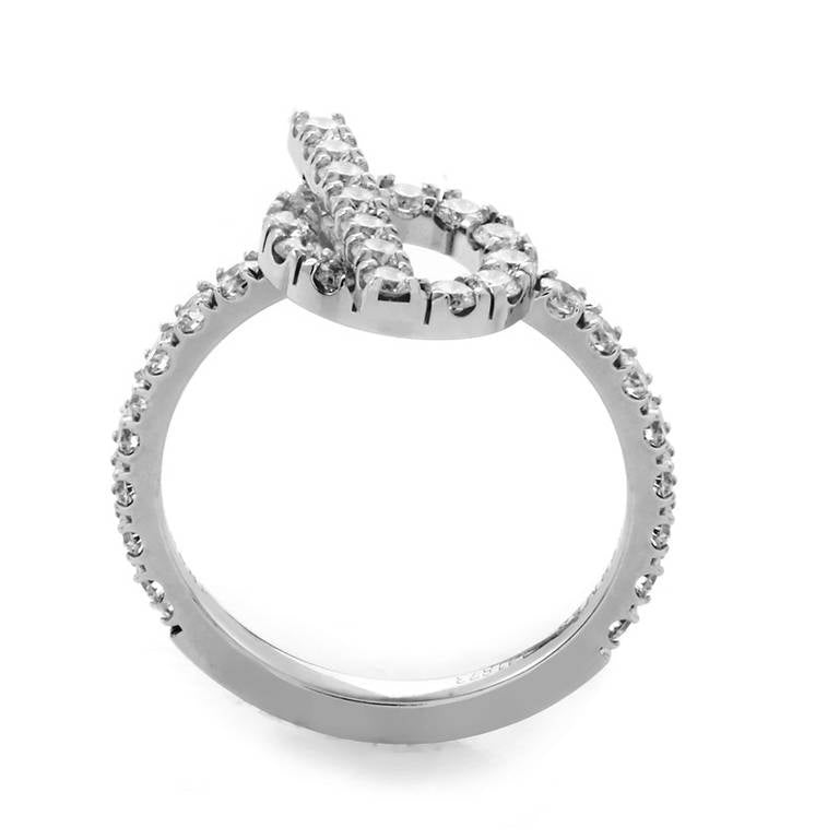 Hermes Finesse Moissanite Ring - 18K White Gold