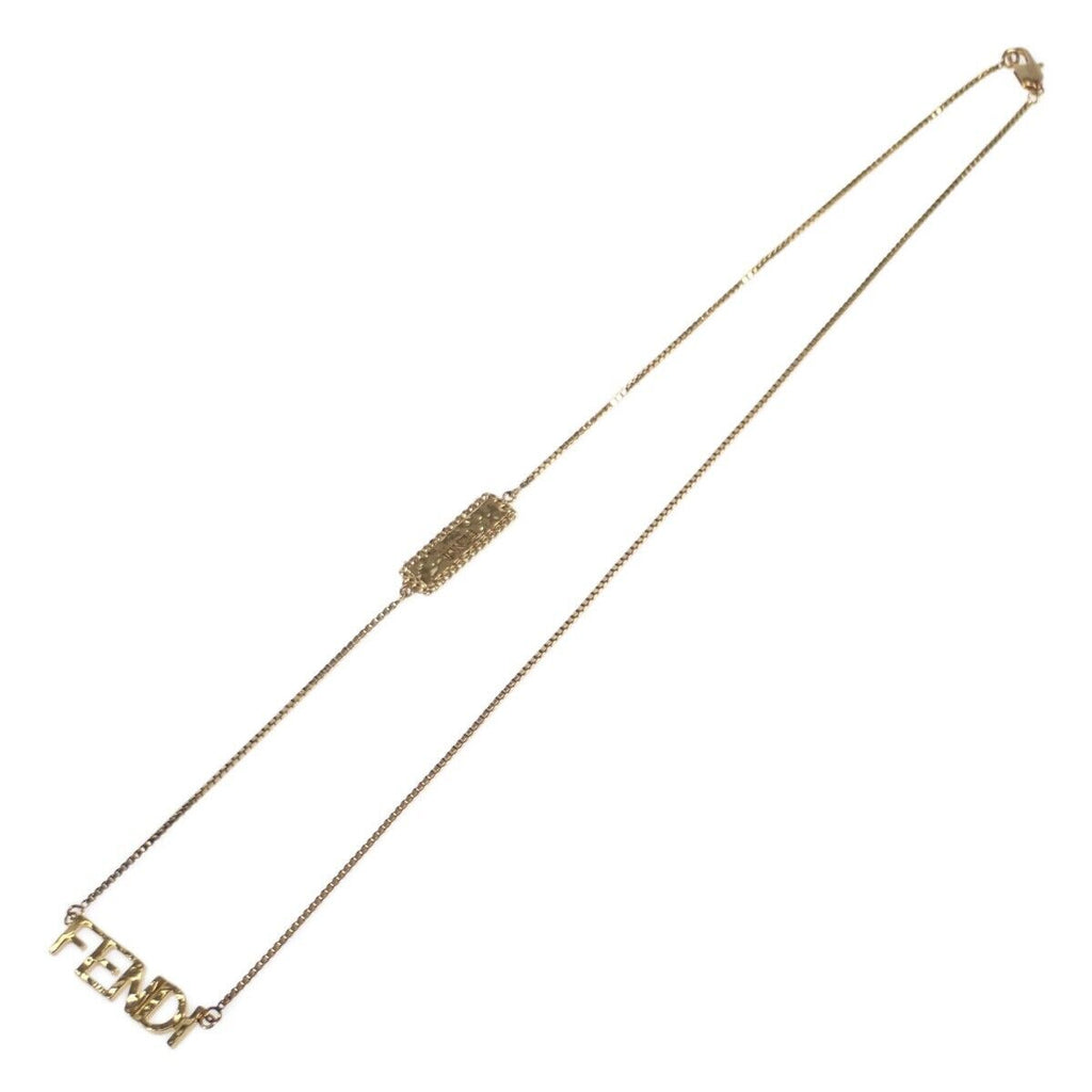 Fendi Script Necklace - 18K Gold