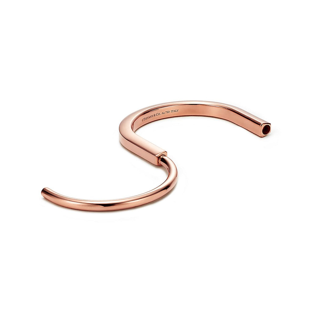 Tiffany Lock Bangle Bracelet - 18K Gold