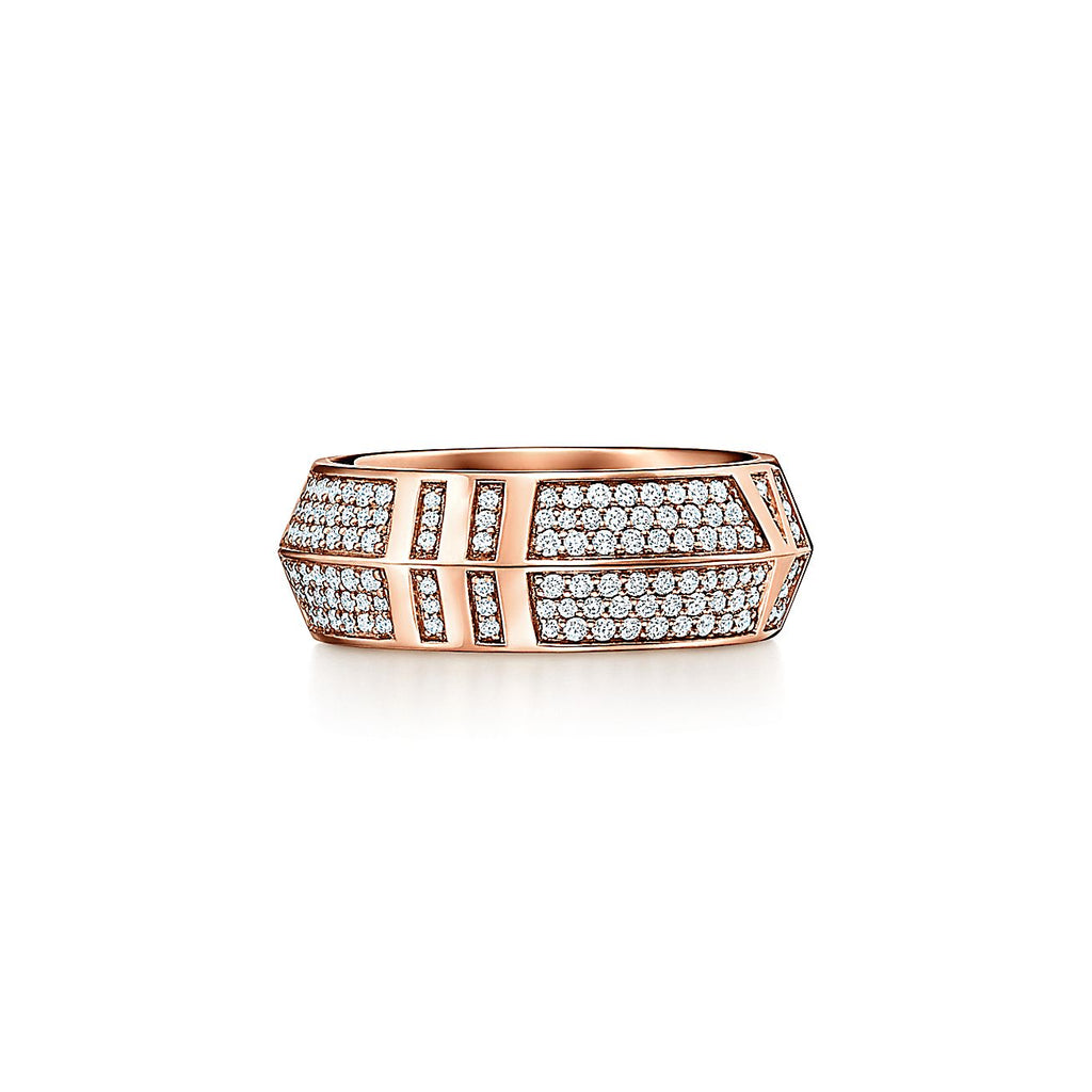 Tiffany Atlas x Closed Wide Ring - 18K Rose Gold