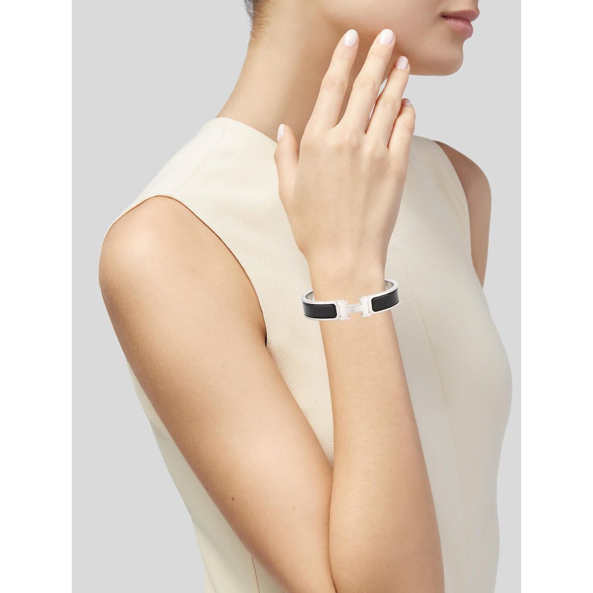 Hermes Clic H Black Bracelet