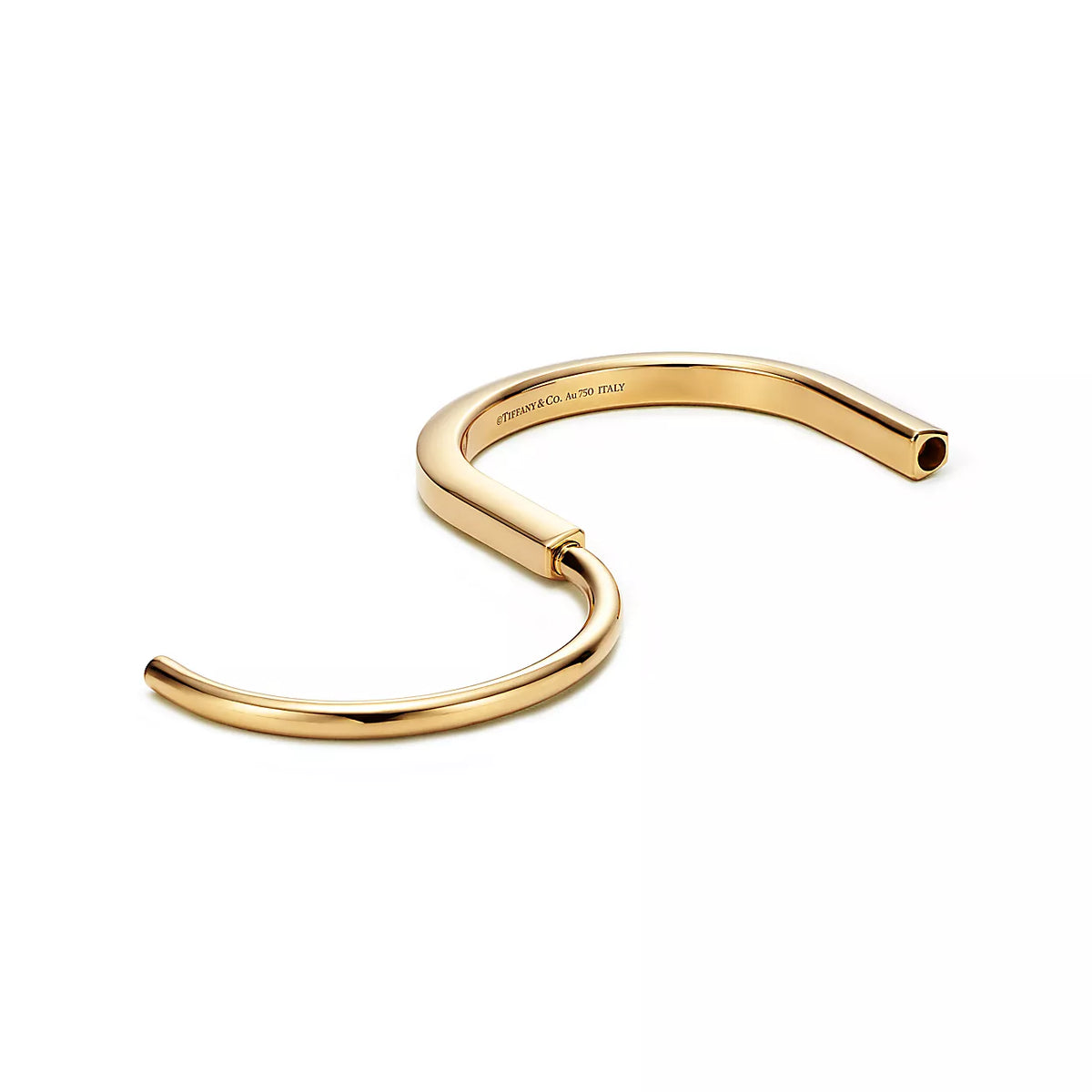 Tiffany Lock Bangle Bracelet - 18K Gold