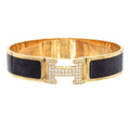 Hermes Clic H Moissanite Bracelet