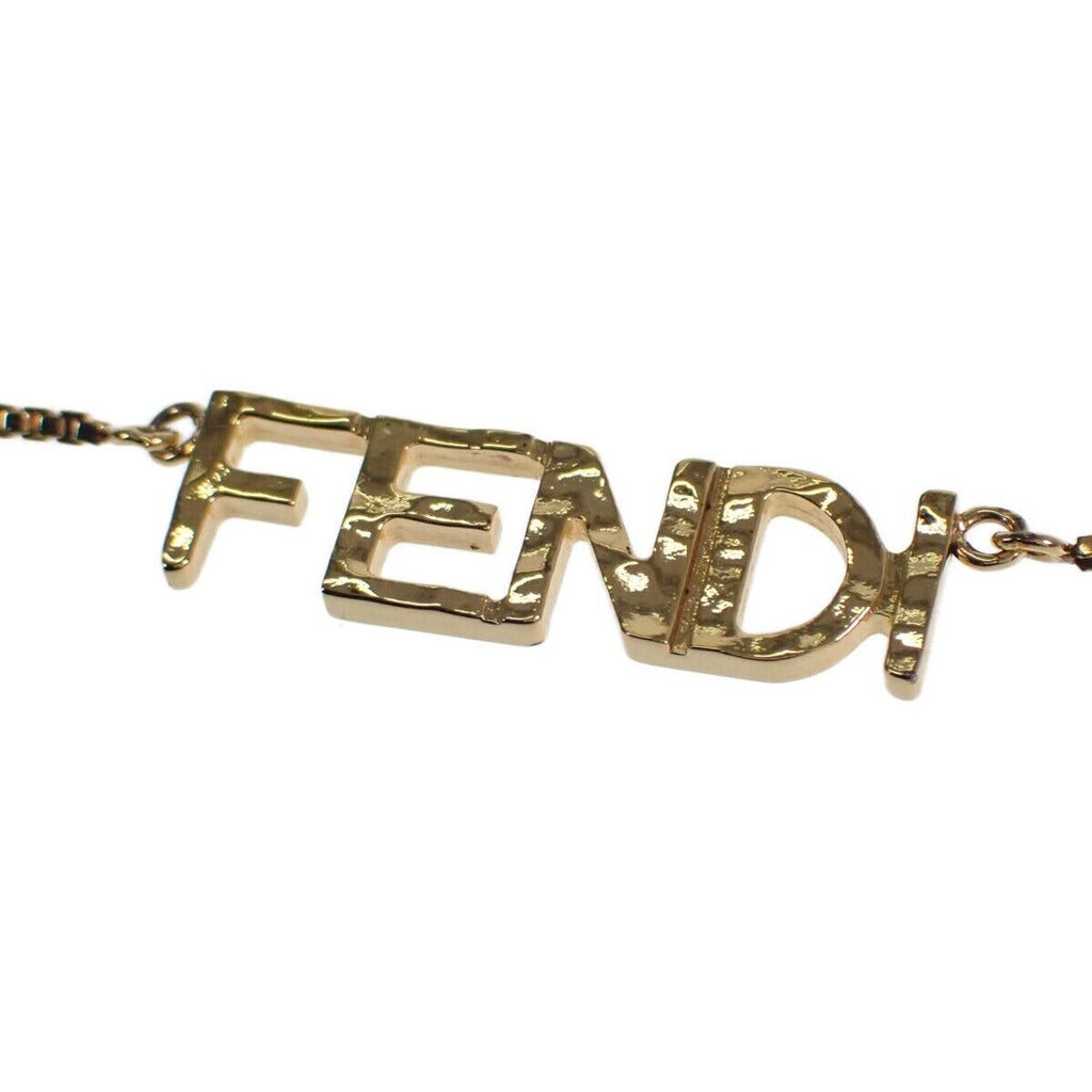 Fendi Script Necklace - 18K Gold