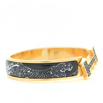 Hermes Guepards Clic Clac Bracelet