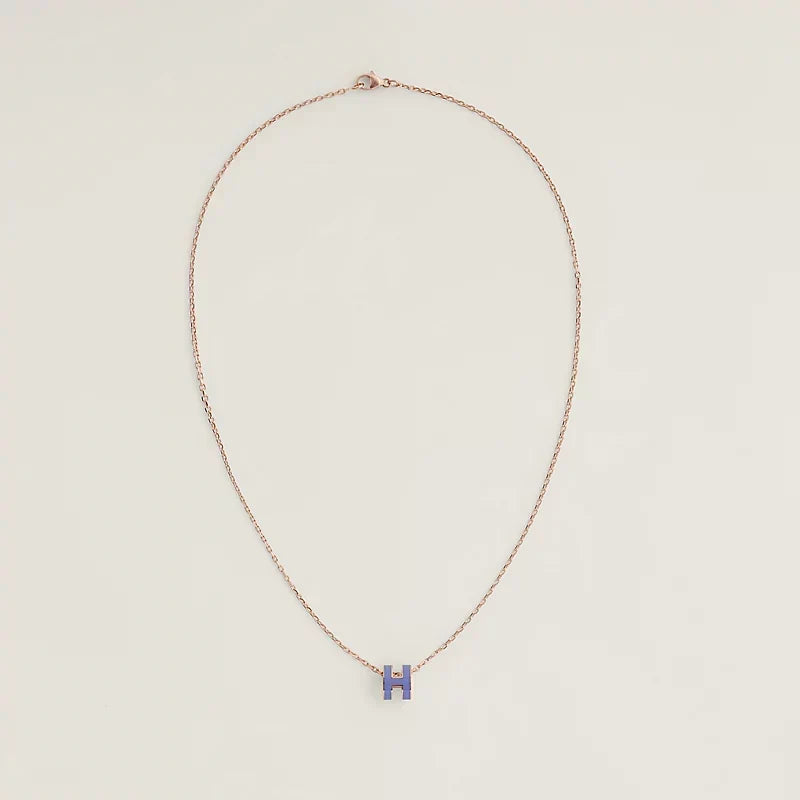 Hermes Mini Pop Purple Necklace