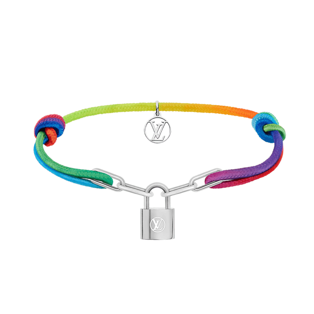 Louis Vuitton Silver Lockit X Virgil Abloh Rainbow Bracelet