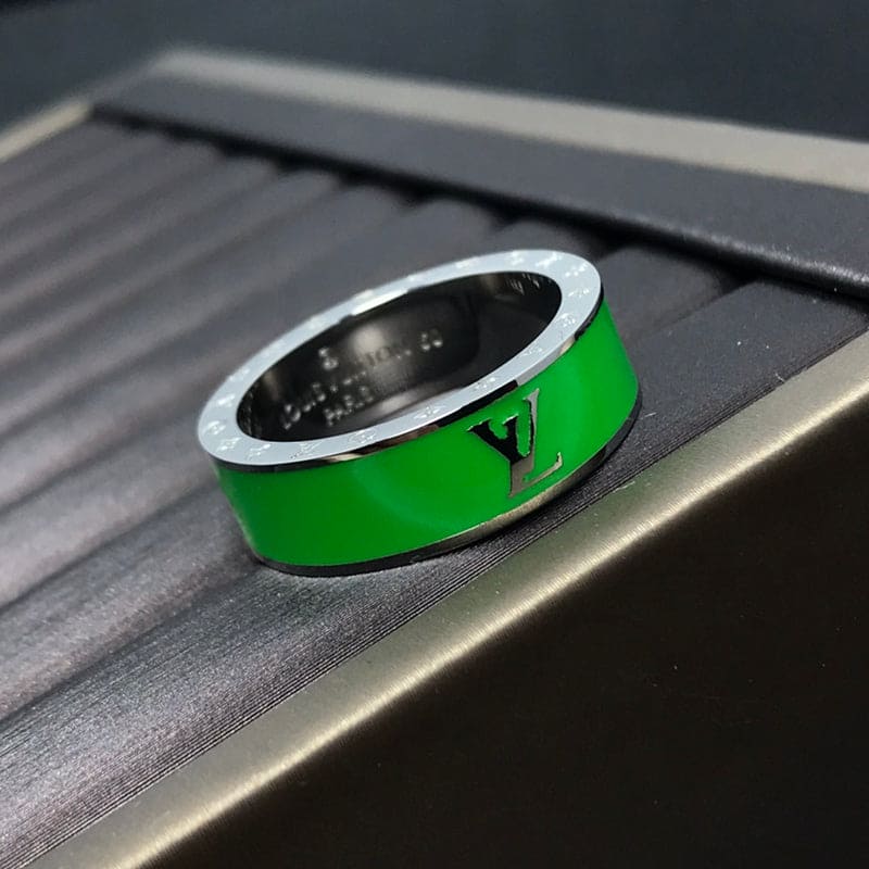 Louis Vuitton Ceramic Set of Two Rings - 18K White Gold