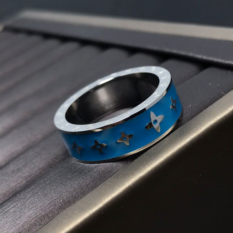 Louis Vuitton Ceramic Set of Two Rings - 18K White Gold