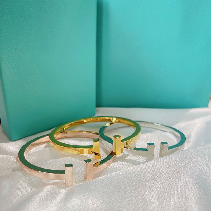 Tiffany Square Bracelet - 18K Gold