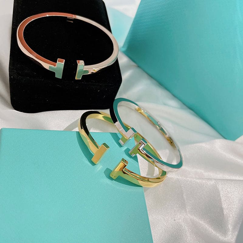 Tiffany Square Bracelet - 18K Gold