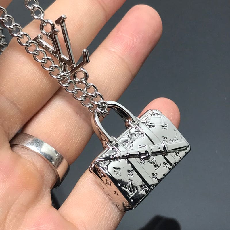 Louis Vuitton Monogram Chain Bag Necklace