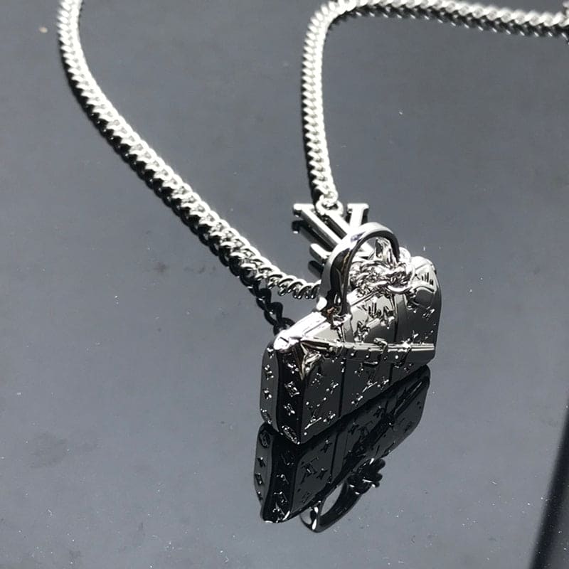 Louis Vuitton Monogram Chain Bag Necklace