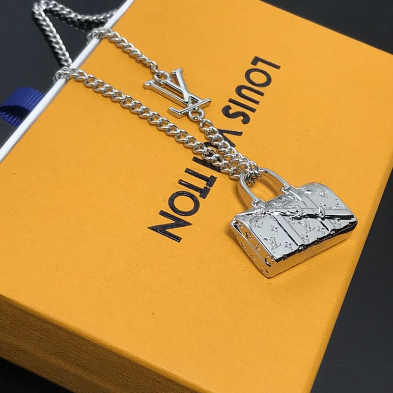 Louis Vuitton Monogram Chain Bag Necklace