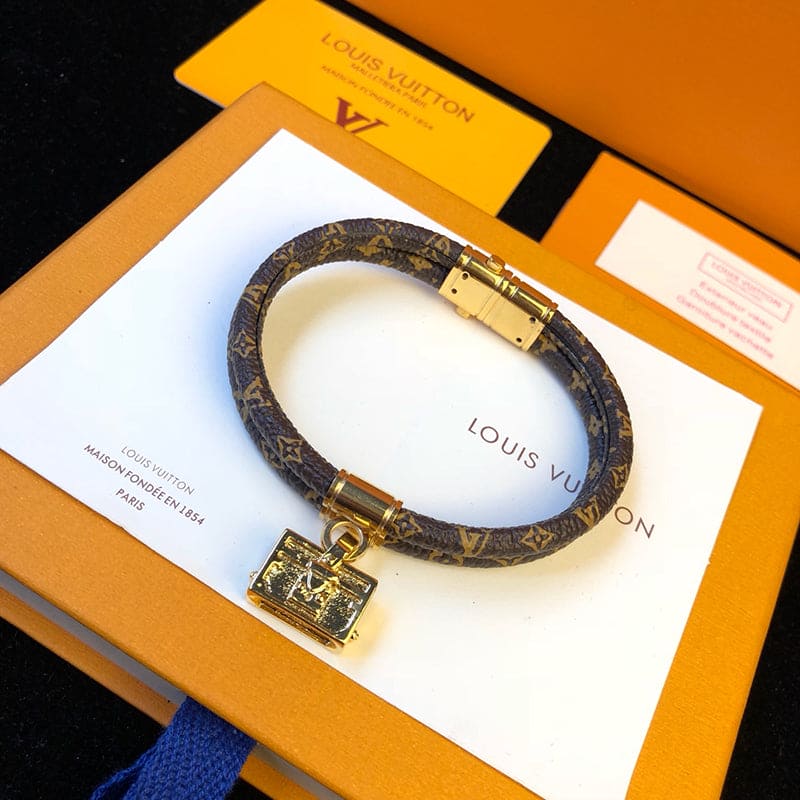 Louis Vuitton Brassie Quipu It Twice Trunk Motif Bracelet