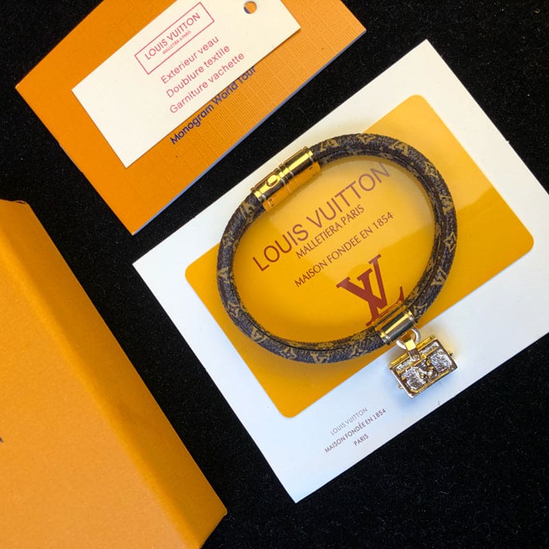 Louis Vuitton Brassie Quipu It Twice Trunk Motif Bracelet