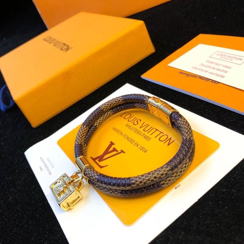 Louis Vuitton Brassie Quipu It Twice Trunk Motif Bracelet