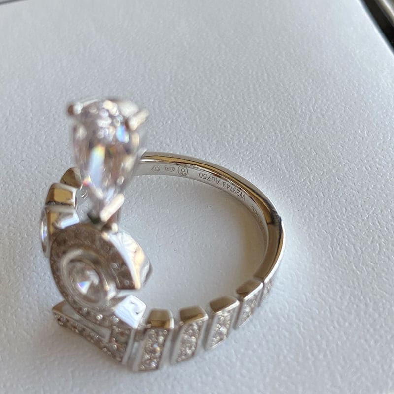 Chanel Diamond No.5 Drop Ring - 18K White Gold