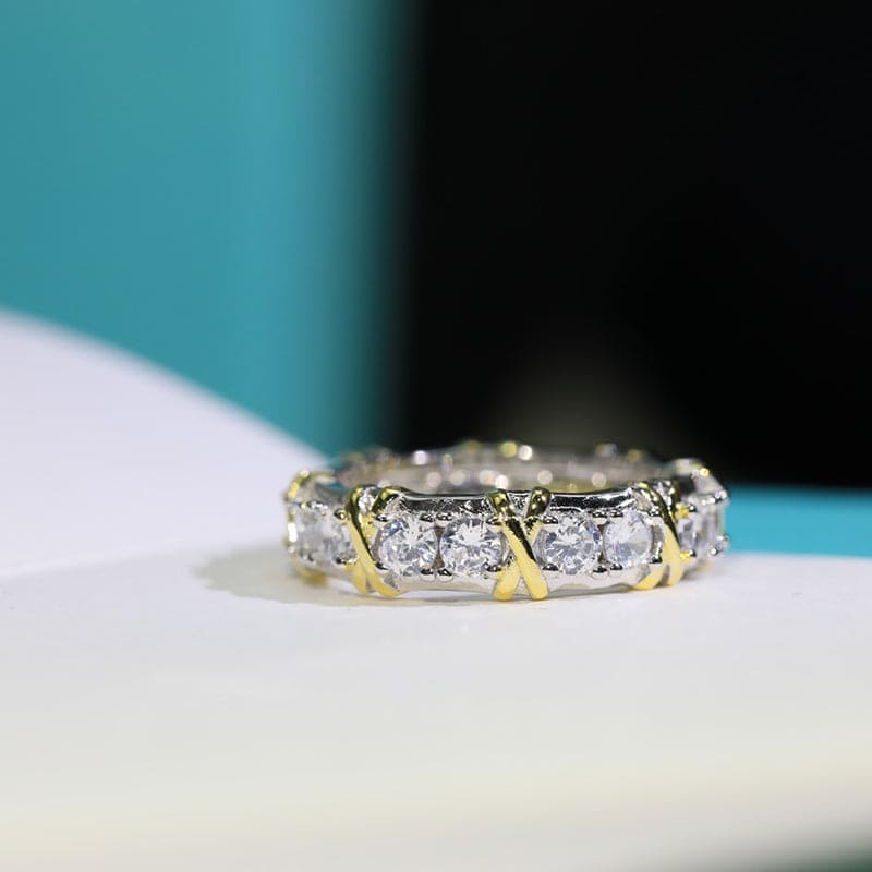 Tiffany Schlumberger Eighteen Stone Ring - 18K Yellow Gold