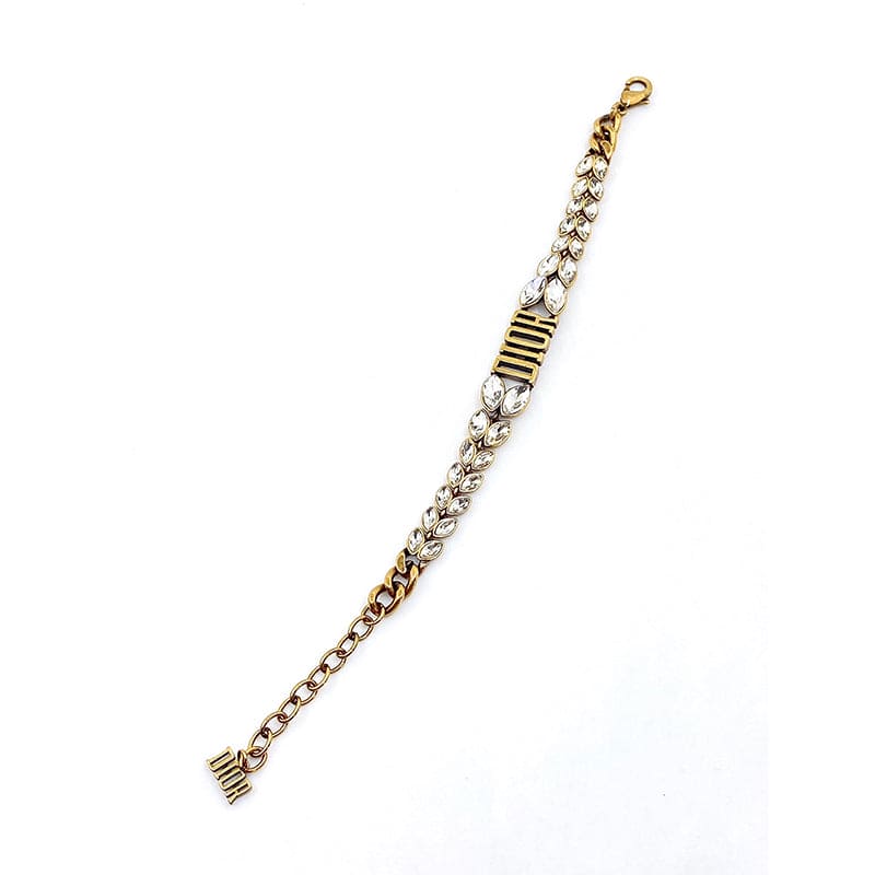 Dior Revolution Crystals Gold Tone Choker Necklace