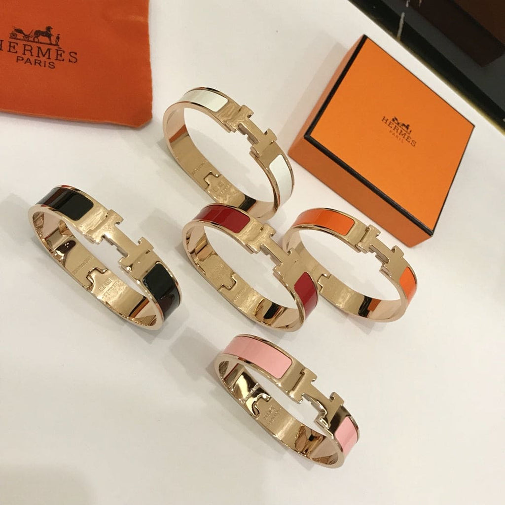 Hermes Clic H Black Bracelet