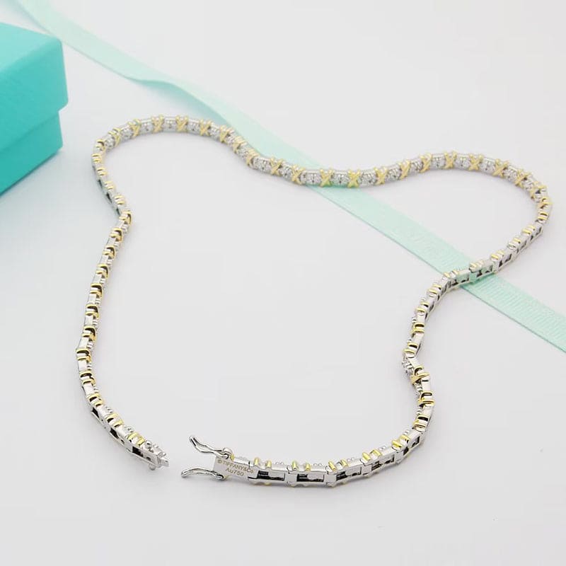 Tiffany Schlumberger Eighteen Stone Choker Necklace